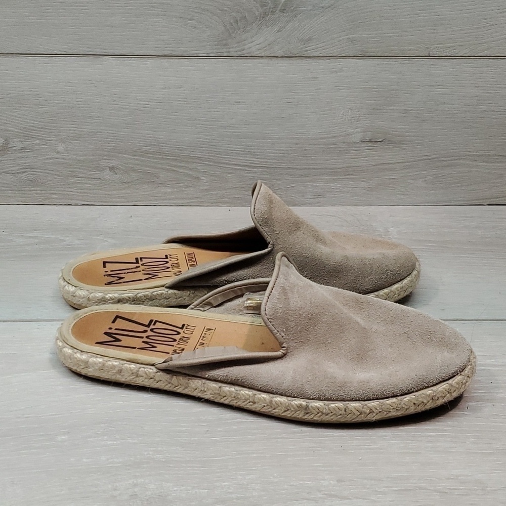 MizMooz Womens NY Suede Loafer Flats Slide shoes sz 37/6.5-7